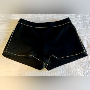 Black and gold shorts